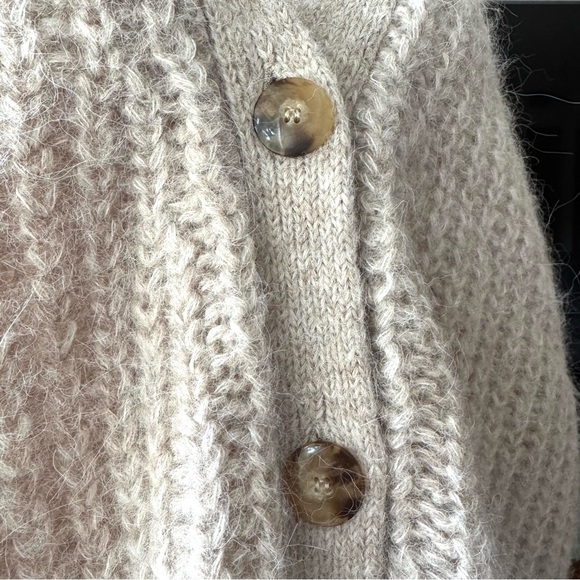 Sezane Basile Cardigan Medium Light Beige - Picture 6 of 11
